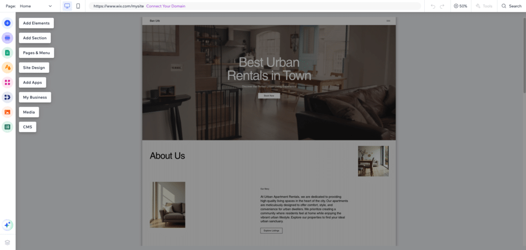 Urban apartment rentals with stylish interior design