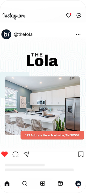 Modern kitchen at The Lola apartments in Nashville.