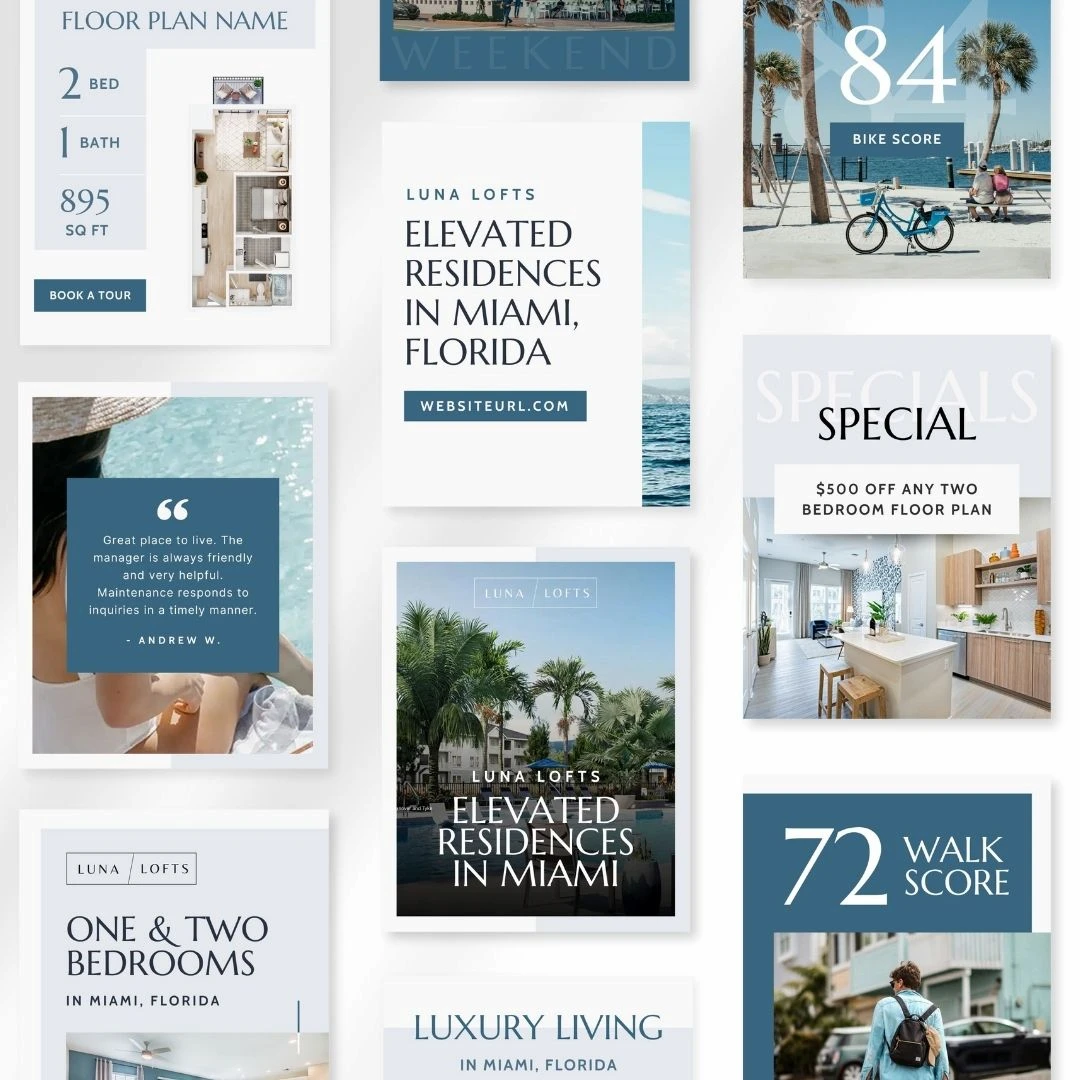 Luxury Miami residences promotion with special offers.