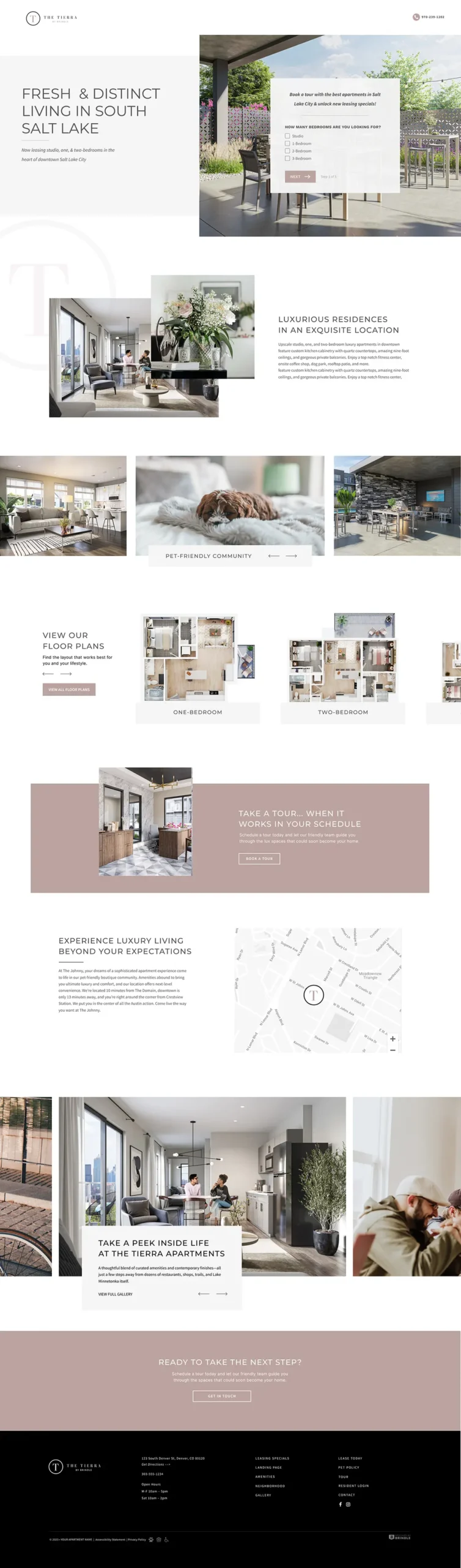 Luxury apartments in South Salt Lake with amenities.