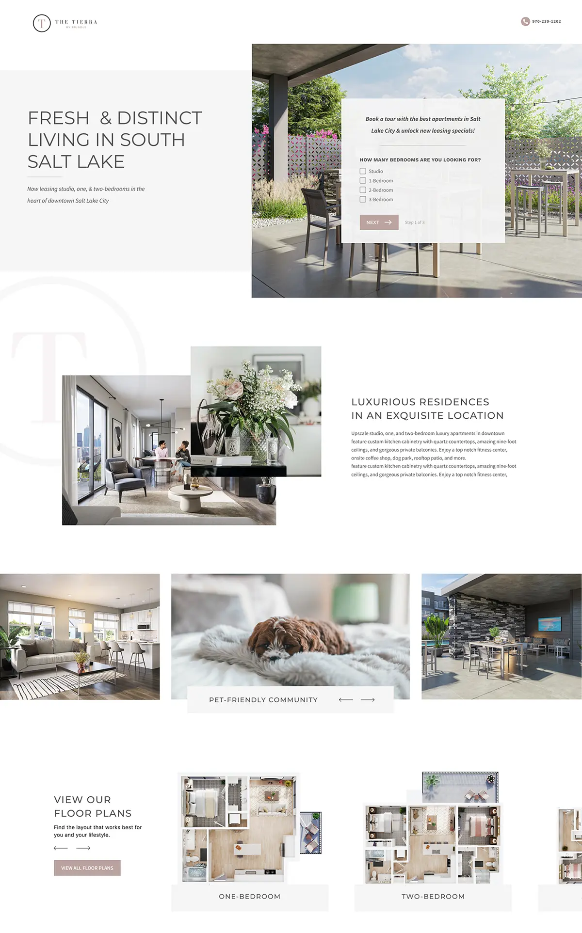 Luxury apartments in South Salt Lake City.