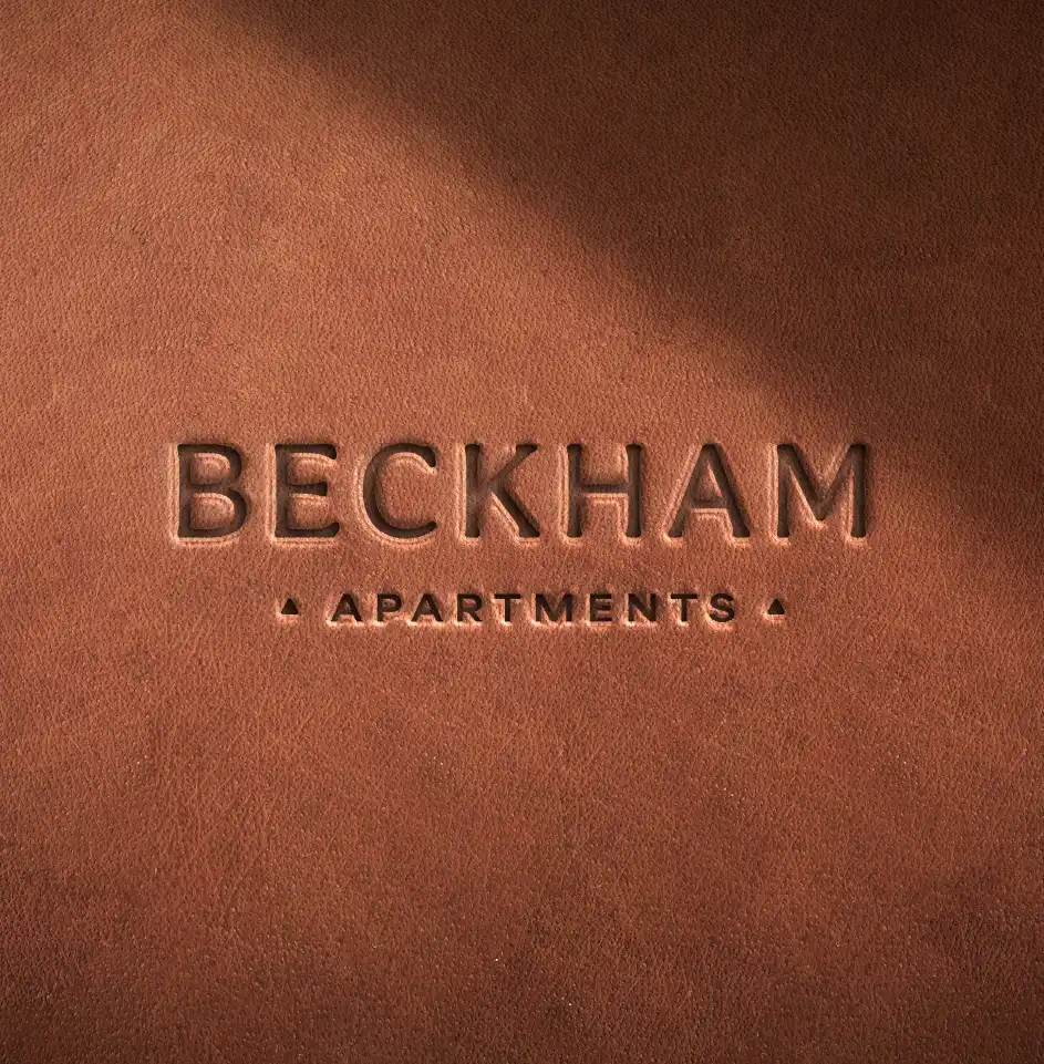 Beckham Apartments embossed leather texture