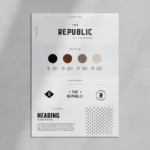 Brand style guide for The Republic Apartments.