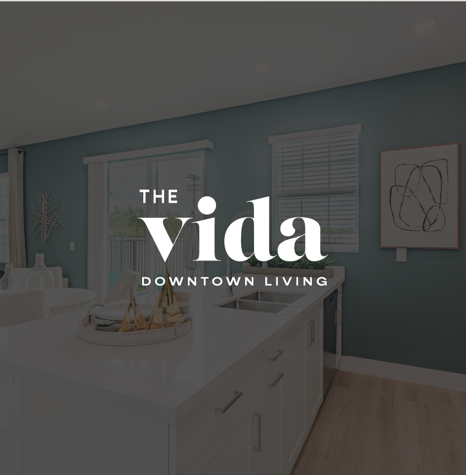 Modern kitchen in urban apartment complex