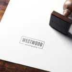 Westwood Apartments stamp on white paper