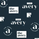 Logos for The Avery Apartments.