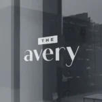 The Avery building entrance sign