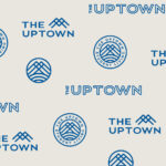 The Uptown student living logo pattern